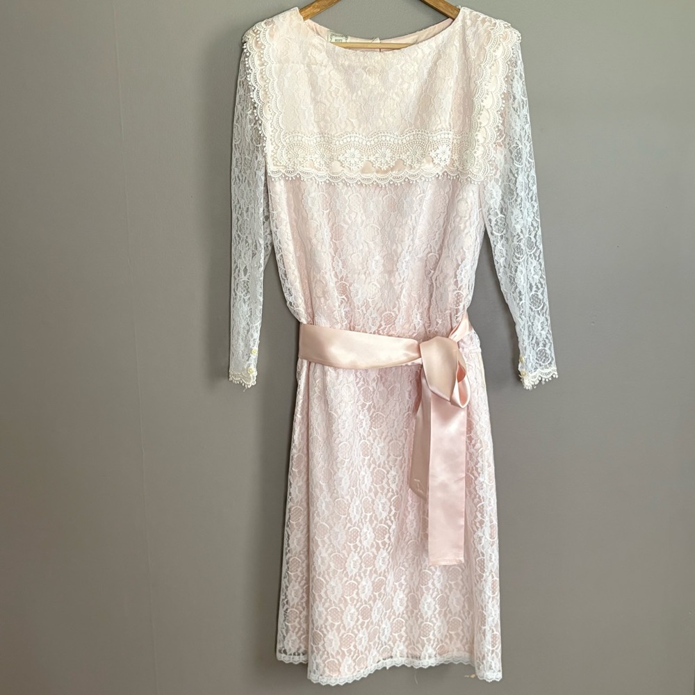 Vintage Gunne Sax Scott McClintock Lace Dress